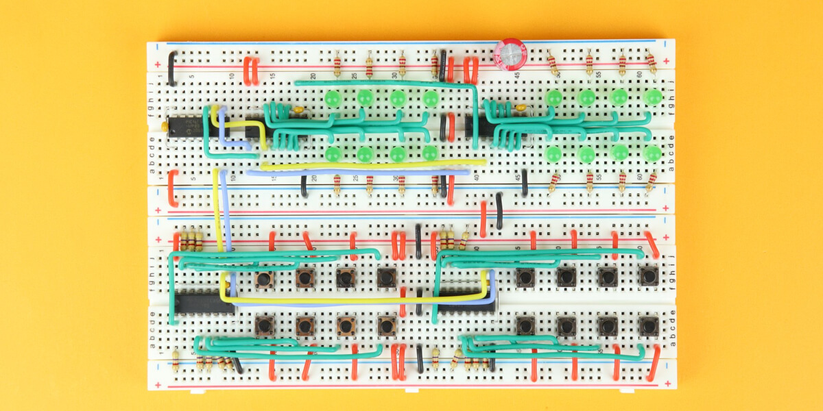 A breadboard with a mistake to find - FriendlyWire